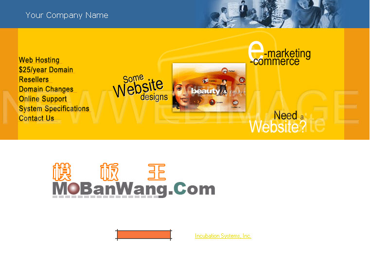 欧美个人公司网站模板