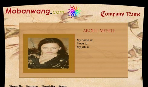 个人主页介绍网页模板