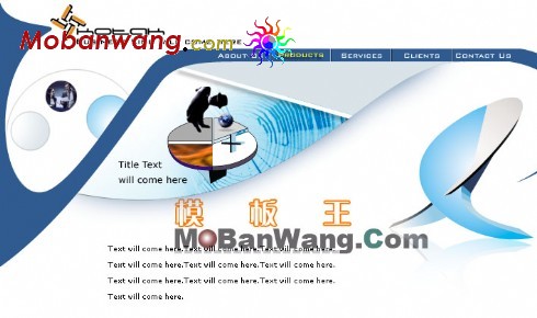 欧美导航网页模板(4)