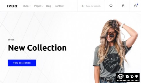 品牌新品展示商城响应式网站模板