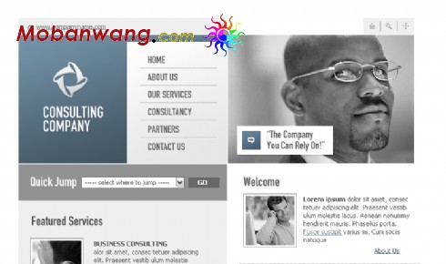 简洁商业公司网站模板