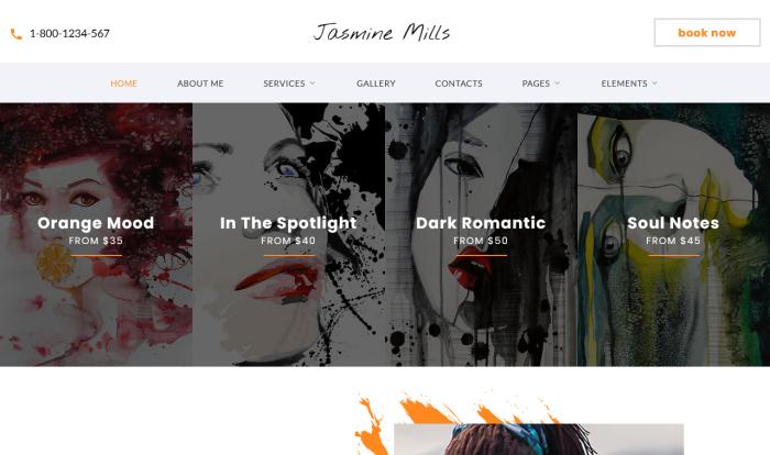 创意艺廊艺术作品展示网站模板