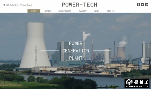 电力技术响应式网页模板