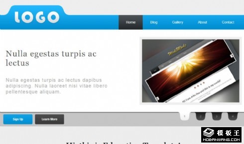 教育服务信息介绍网页模板