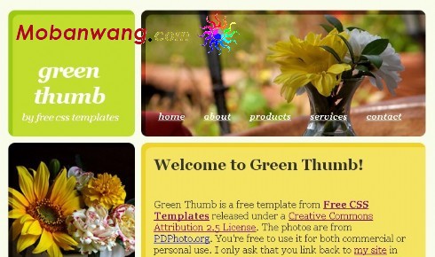 花卉养植介绍网页模板