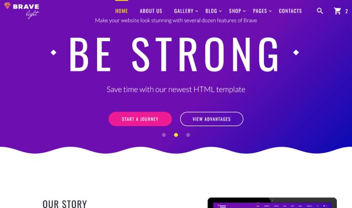 紫色多用途商务企业网站模板