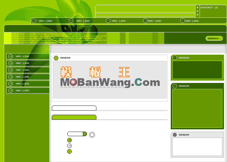 欧美风格公司网站模板