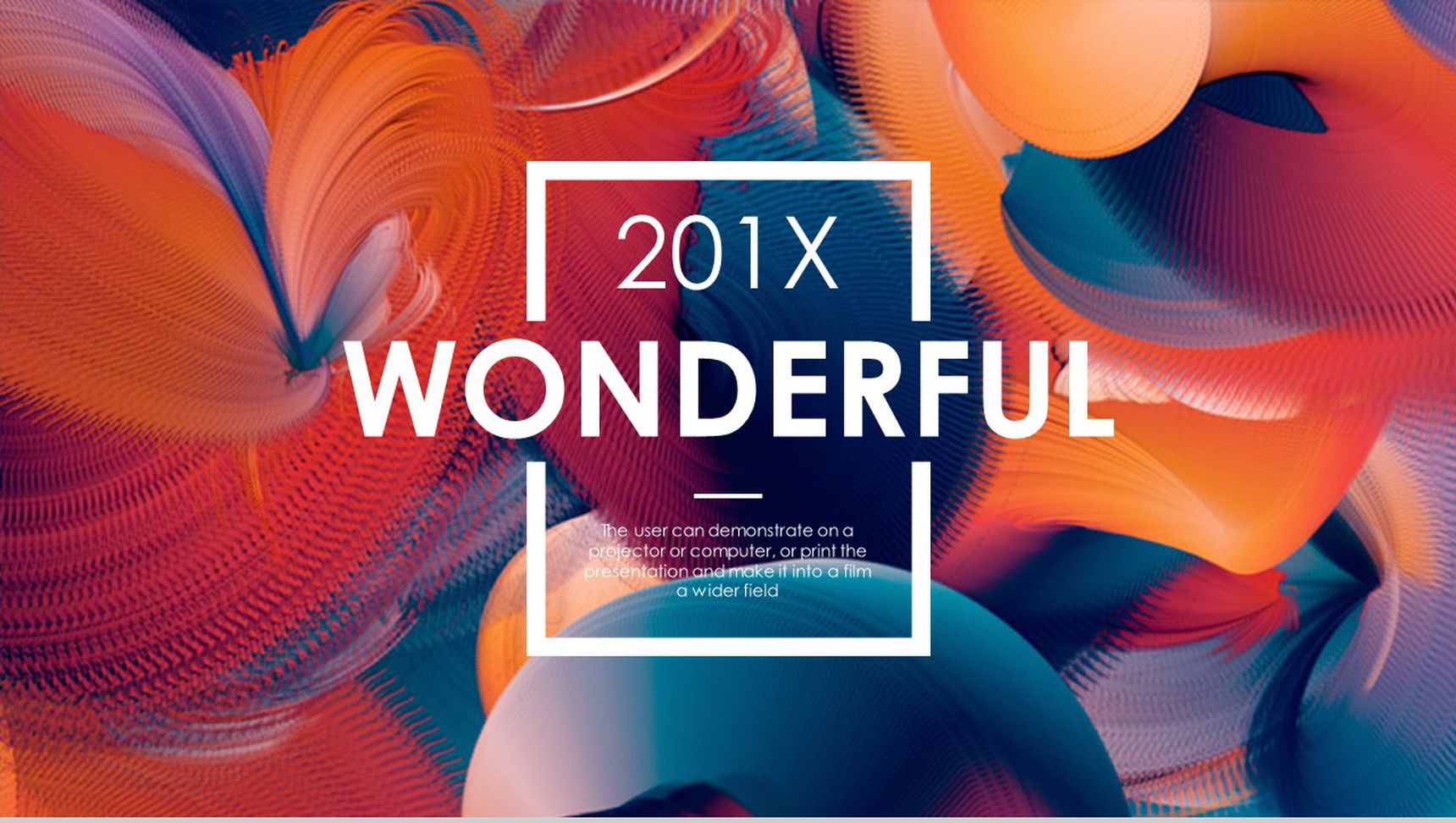 精美油画风格商务工作汇报PPT模板