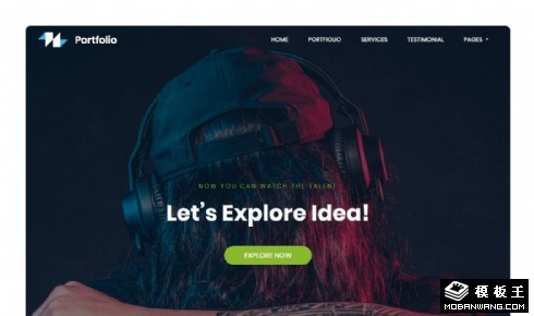 创意设计制作展示响应式网页模板