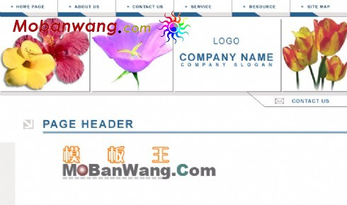 花卉养植网页模板