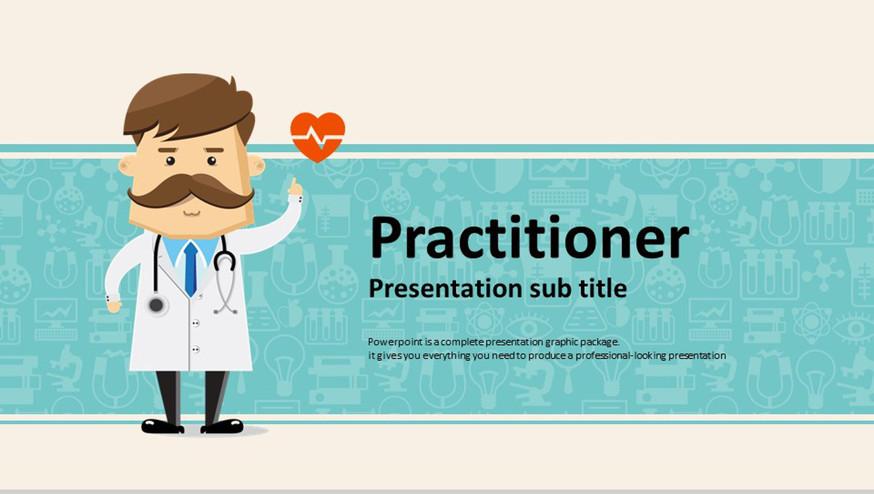 绿色卡通简约欧美医学医疗医院年终汇报总结PPT模板