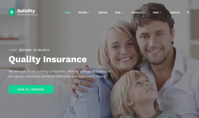 信赖基石·保险公司网站模板