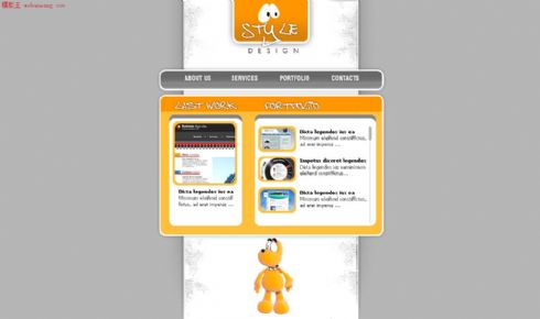 欧美卡通型FLASH模板