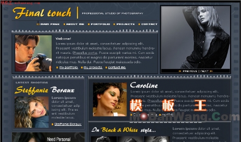 欧美美丽女性模板网站模板