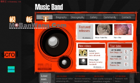音乐乐队_FLASH模板