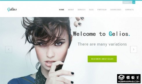 网络视觉作品展示响应式网页模板