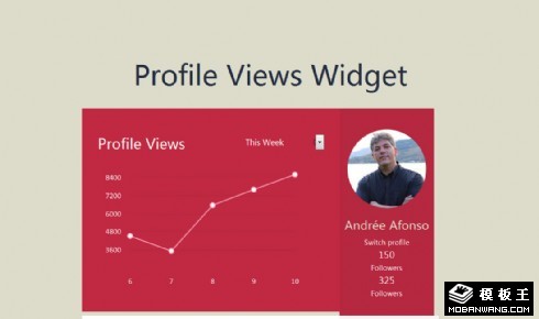 数据视图响应式网页模板