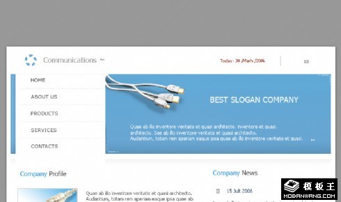 音频传输技术公司网页模板