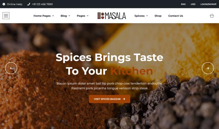 优质香料选购指南网站模板