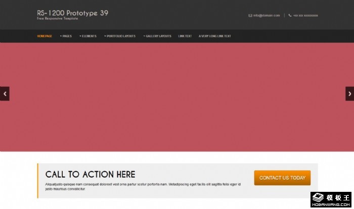 黑白信息动态网站模板系列39