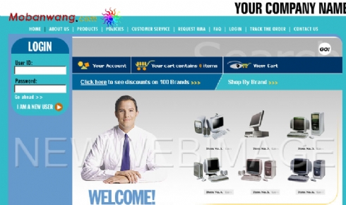 欧美IT科技公司网页模板