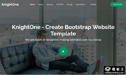 创意商务营销展示响应式网页模板