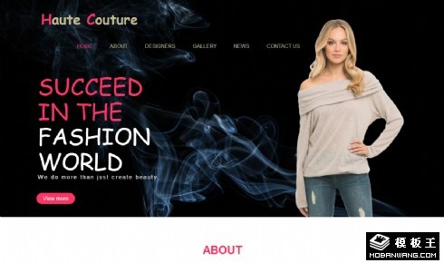高级创意时装响应式网页模板