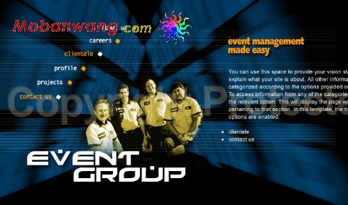 体育比赛管理网页模板