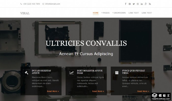 硬件组装业务网站模板