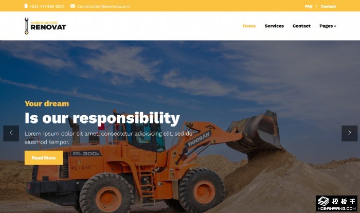 建筑修复翻新公司网站模板