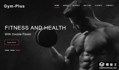 健身房专业展示响应式网页模板