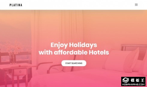 酒店设施服务展示响应式网页模板