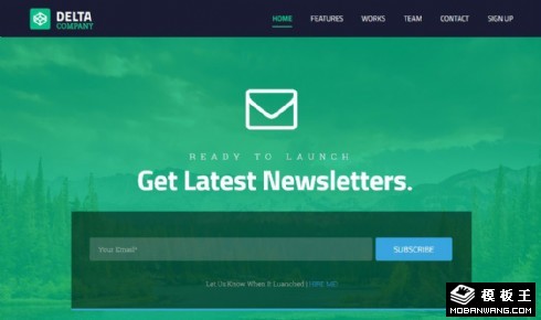 绿色创意服务公司响应式网页模板