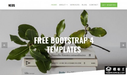 简洁创新展示响应式网页模板