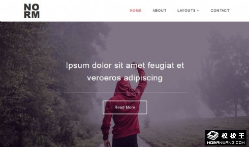 简约专业服务展示响应式网页模板