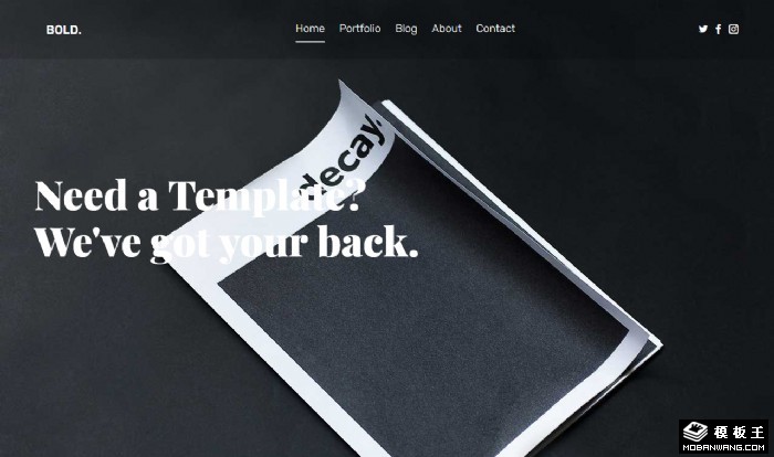 商业演示日志动态网页模板