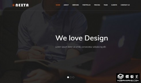 专业设计团队响应式网页模板