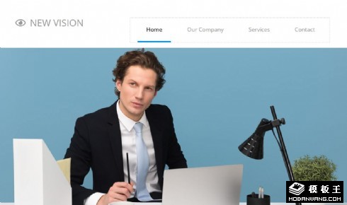 新视觉展示响应式网页模板