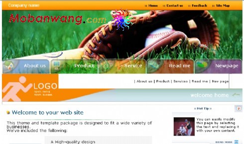 棒球俱乐部网站模板