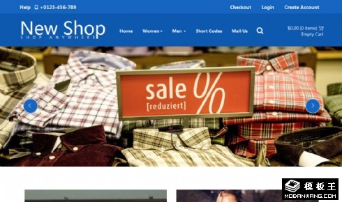 换季服饰促销商城响应式网页模板