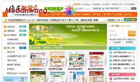 视觉设计素材网页模板