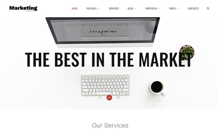 精品营销咨询公司网站模板