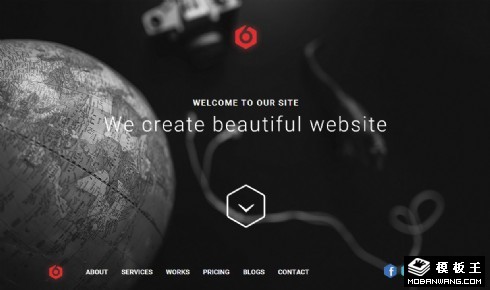 全球科技产品介绍响应式网页模板