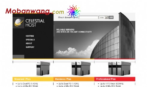 高级服务器网页模板