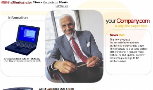 欧美笔记本电脑公司网站模板