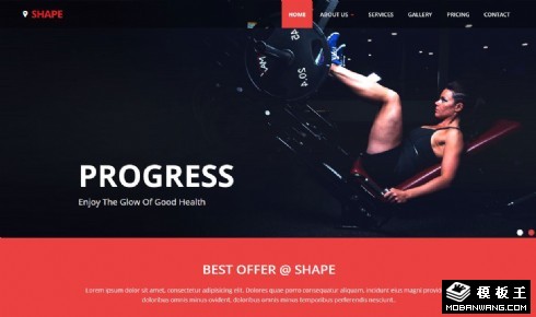 健康形体塑造响应式网页模板