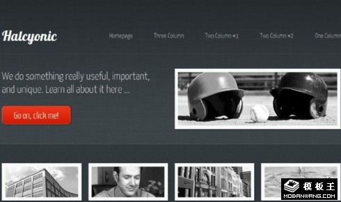 灰色响应式多设备显示网页模板