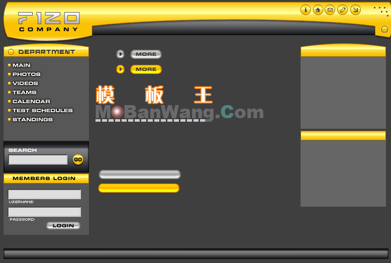 欧美风格公司网站模板