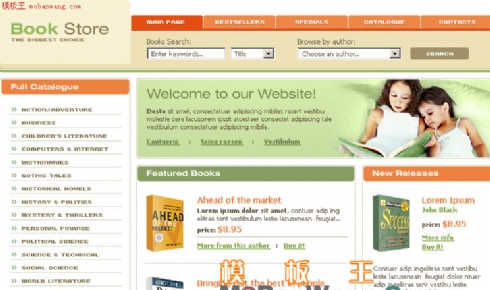 网上图书销售_欧美模板