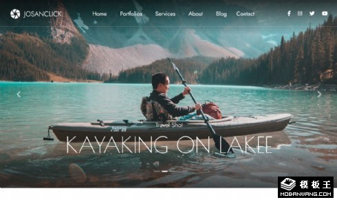 户外艺术摄影服务响应式网页模板